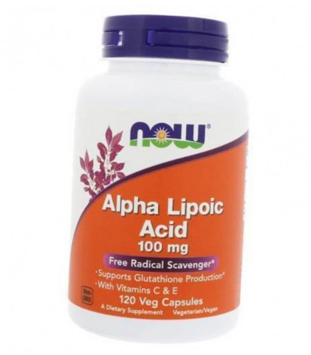 

Альфа-липоевая Кислота Now Foods Alpha Lipoic Acid 100 мг 120 капсул