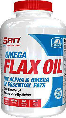 

Омега из семян льна SAN Omega Flax Oil 200 капсул