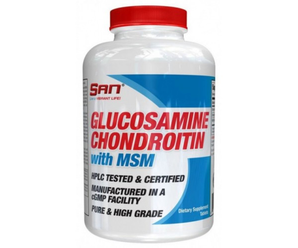 

Глюкозамин и Хондроитин SAN Glucosamine Chondroitin MSM 90 таб