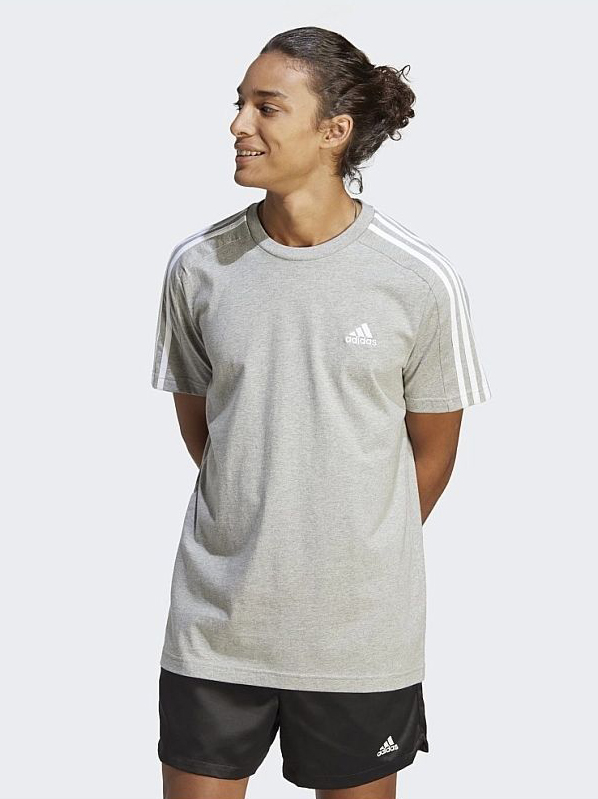 Акція на Футболка чоловіча Adidas M 3S SJ T IC9337 M Tall Mgreyh/White від Rozetka