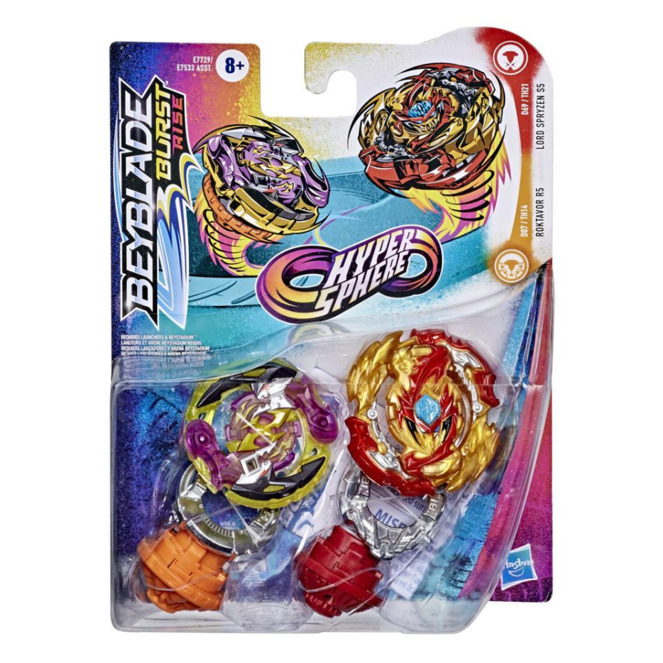 

Бейблейд Лорд Спрайзен 5 и Роктавор 5 Beyblade Lord Spryzen S5 and Roktavor R5 Hasbro E7729