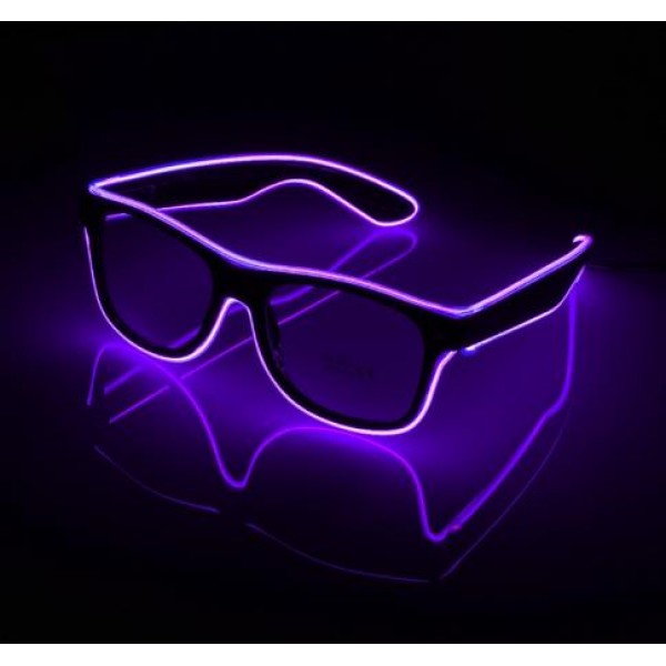 

Очки LTL светодиодные прозрачные El Neon ray purple неоновые