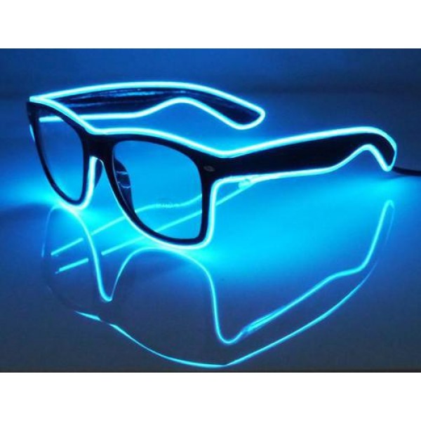 

Очки LTL светодиодные прозрачные El Neon ray ice blue неоновые