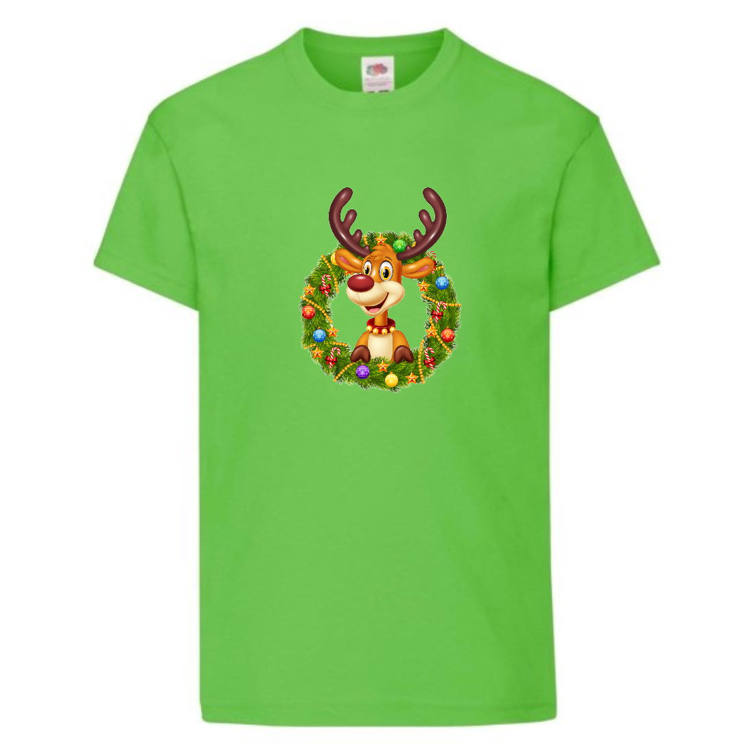 

Футболка детская Новый Год (New Year) светло-зеленая (0014-green) размер 116 см