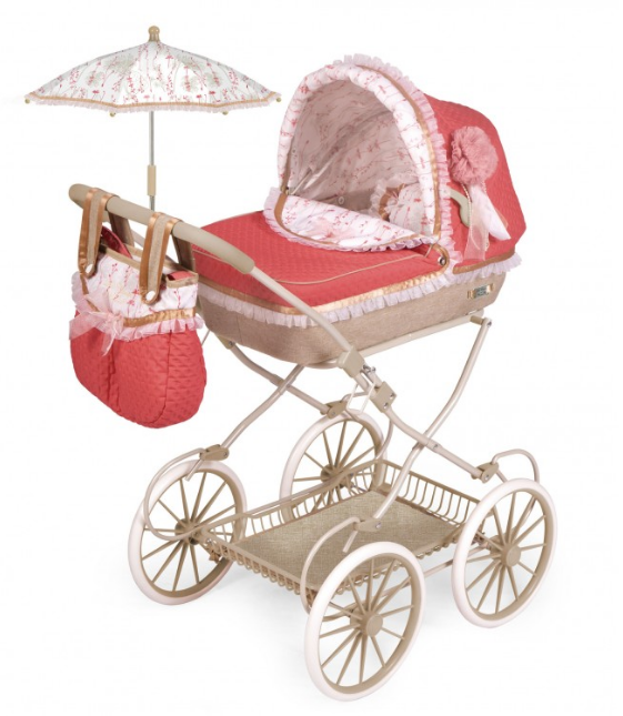 

Коляска для кукол DeCuevas Martina Classic с сумкой и зонтиком(81033)