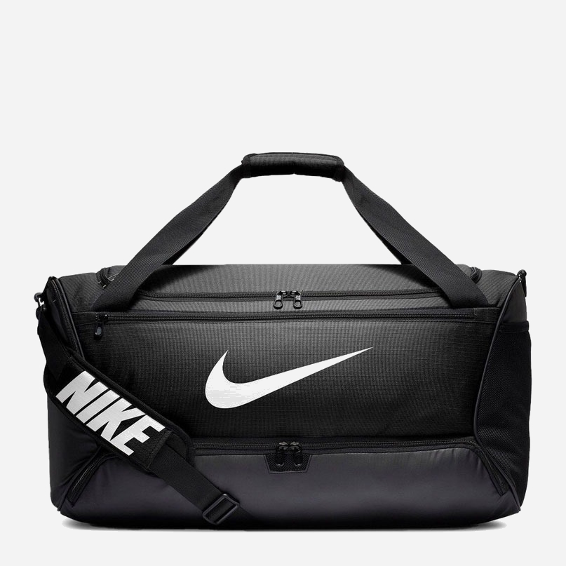 Акція на Спортивна сумка тканинна Nike BRSLA M DUFF 9.0 BA5955-010 Чорний/Білий від Rozetka