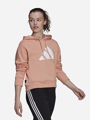 Акція на Худі жіноче Adidas W Fi 3B Hoodie H24082 2XS Персиковое від Rozetka