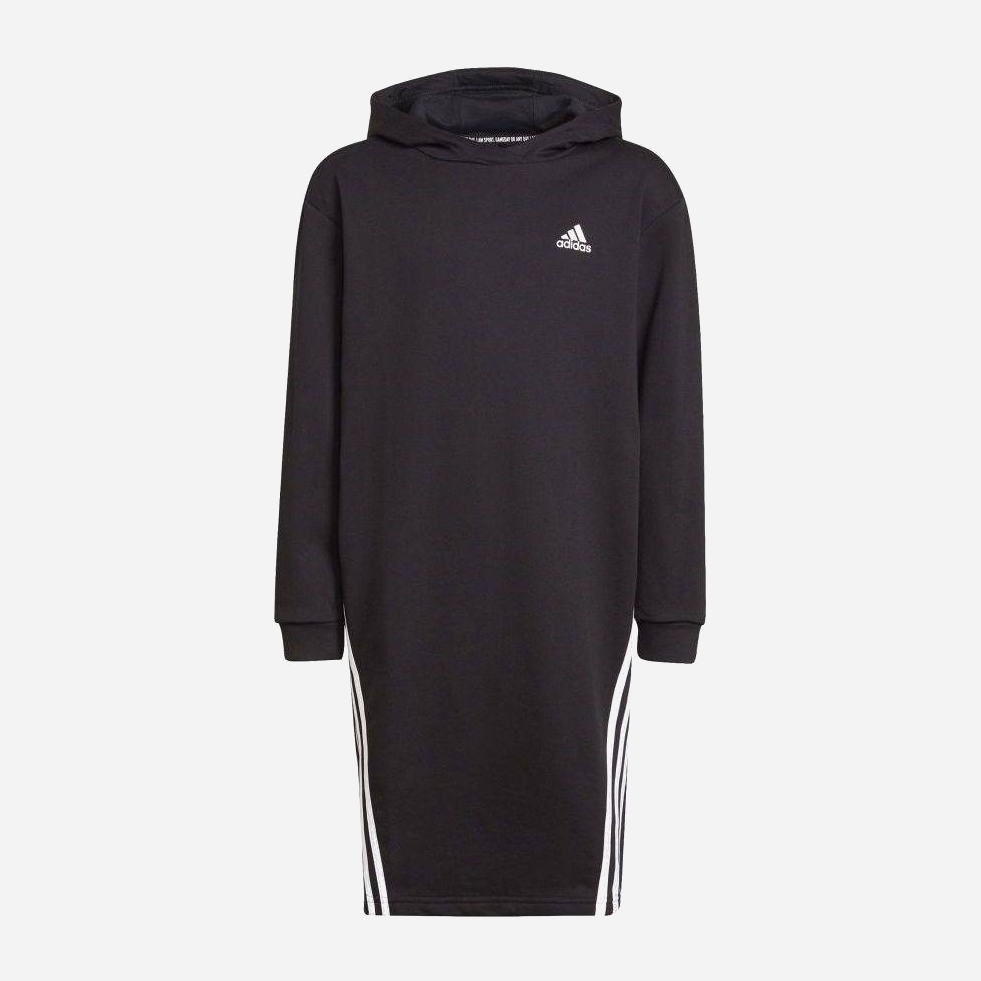 Акція на Дитяче плаття-худі для дівчинки Adidas G Fi 3S H26606 110 см Чорне від Rozetka