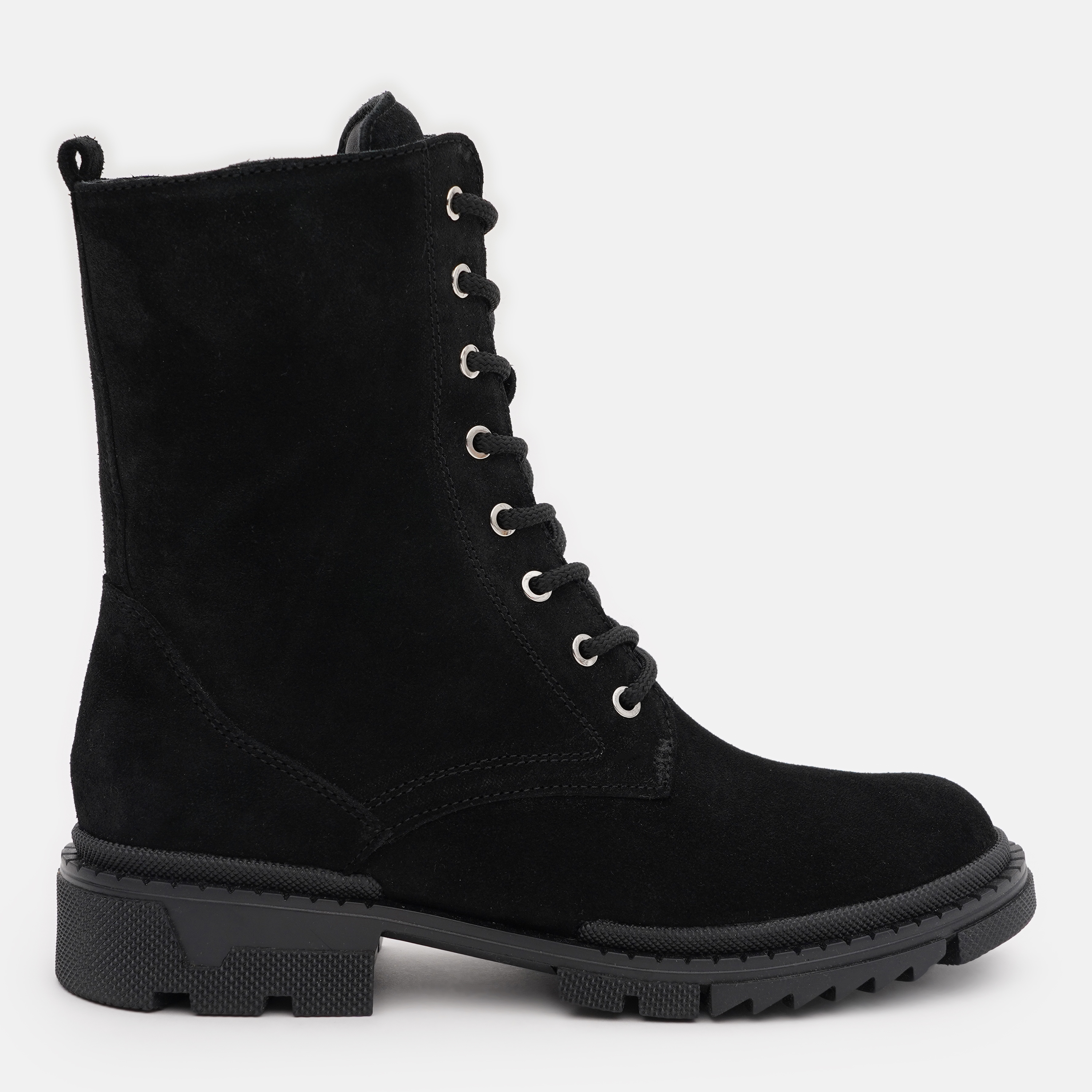 Акція на Жіночі зимові черевики високі Tuto Vzuto 6460-1-Z 38 24.5 см Чорні від Rozetka