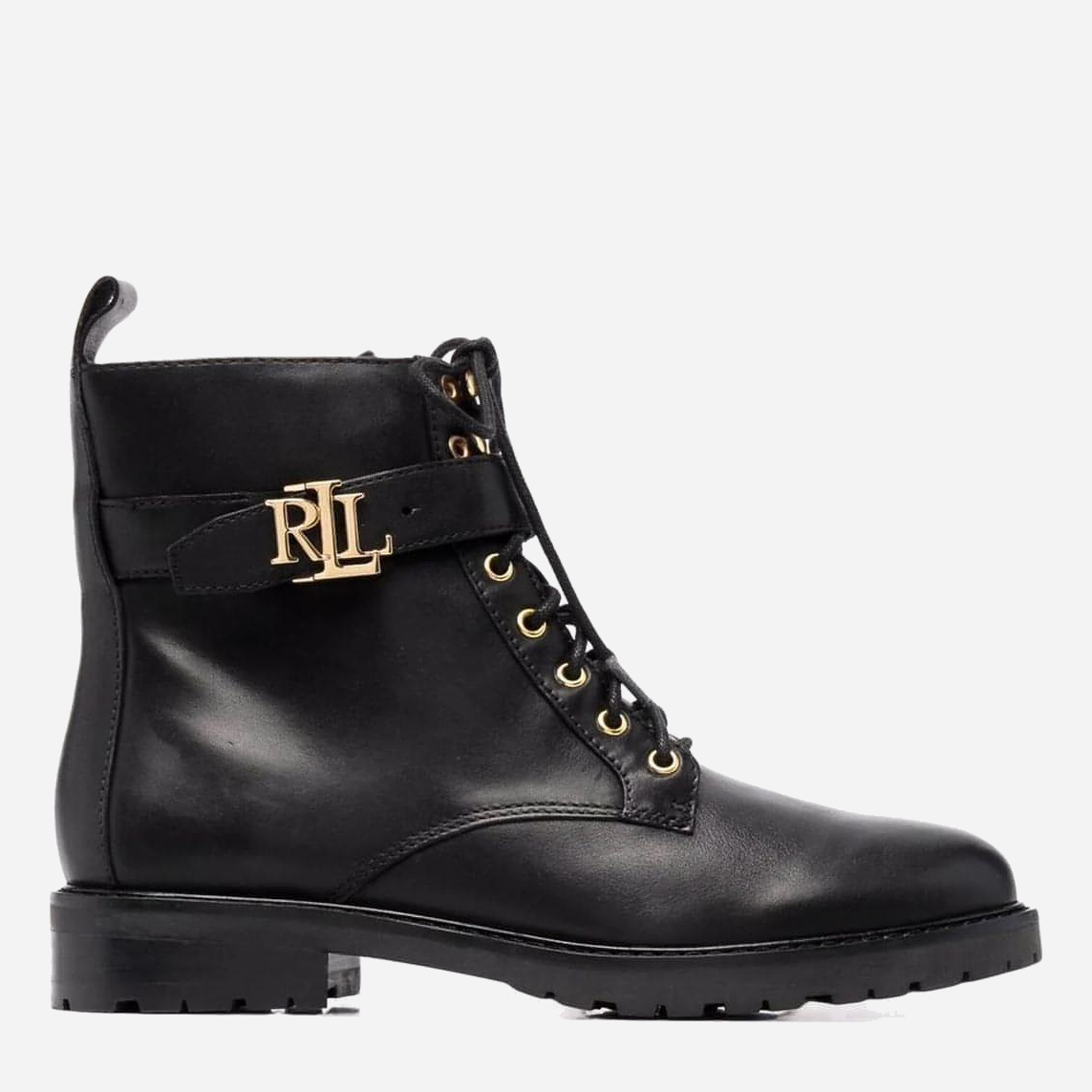 Акція на Жіночі черевики Lauren Ralph Lauren LRL802838413001 38 Чорні від Rozetka