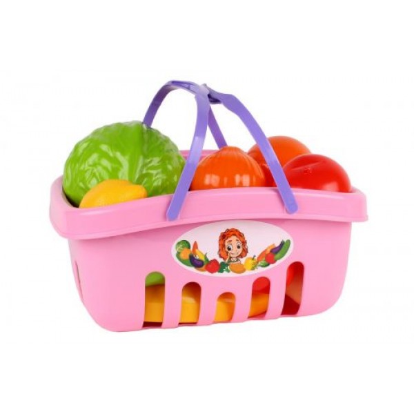 

Набор продуктов в корзинке (розовый) 5354