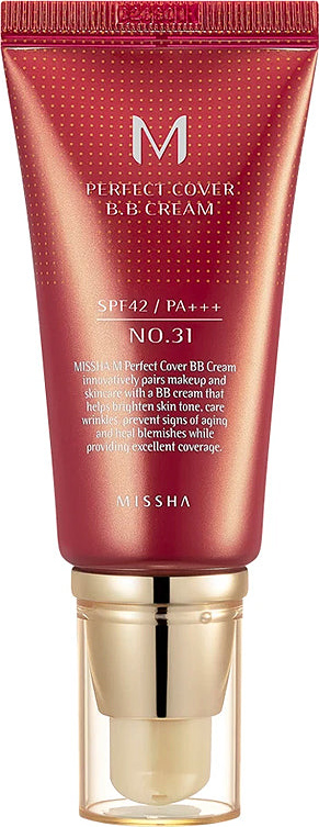 BB-крем Missha M Perfect Cover BB Cream SPF42 / PA+++ №31 Golden Beige ...