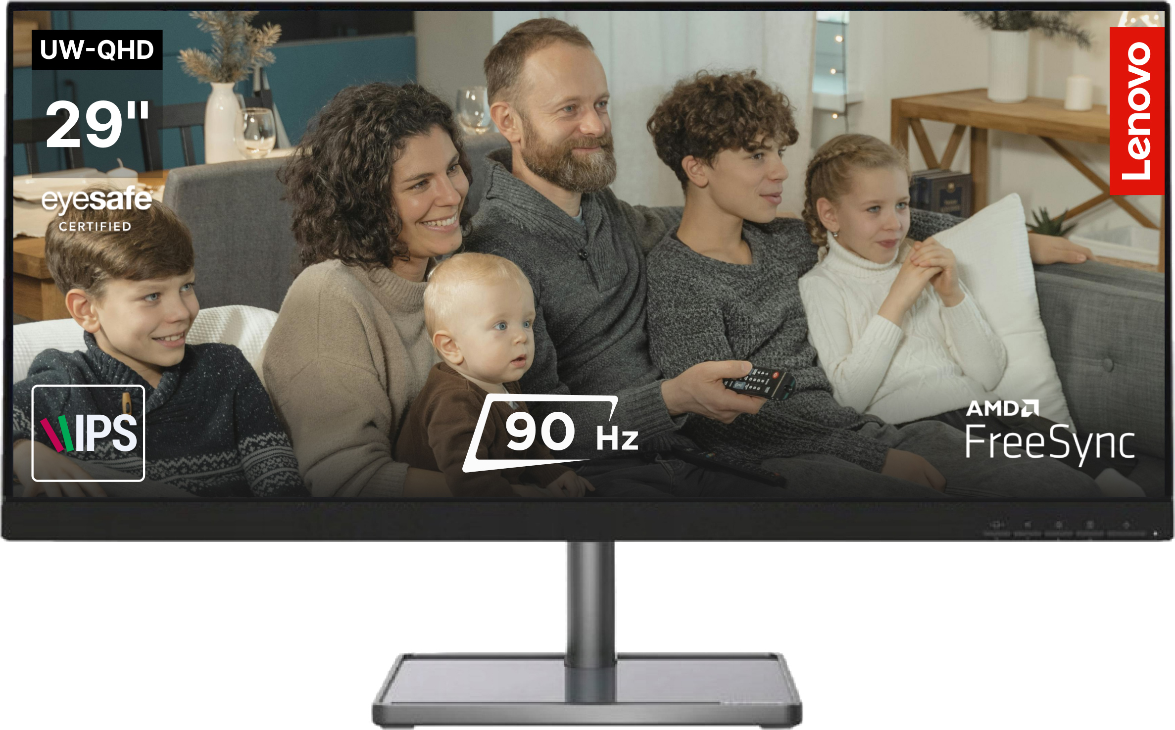 Монитор Lenovo 29" L29w-30 (66E5GAC3UA) UltraWide FHD IPS / 90Гц / 8 ...