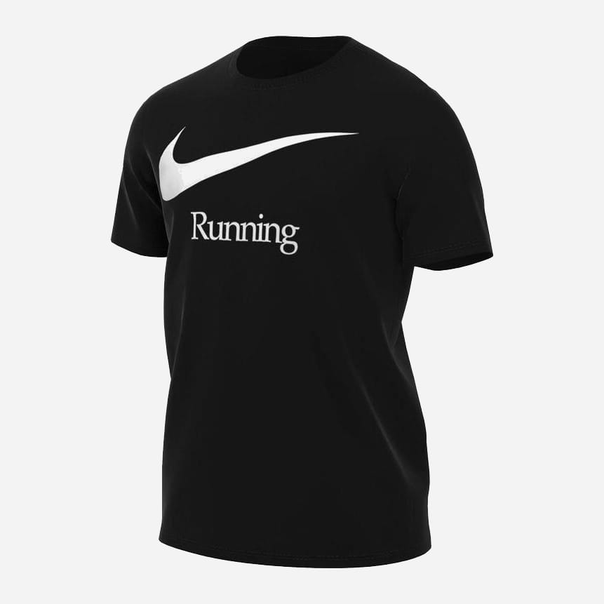 Акція на Футболка довга чоловіча Nike M Nk Df Run Hbr Fs DB5589-010 M Чорна від Rozetka