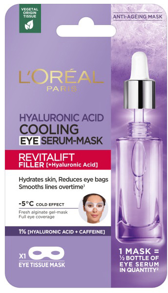Маска-сыворотка для глаз L'Oreal Paris Revitalift Филлер + Гиалуроновая ...