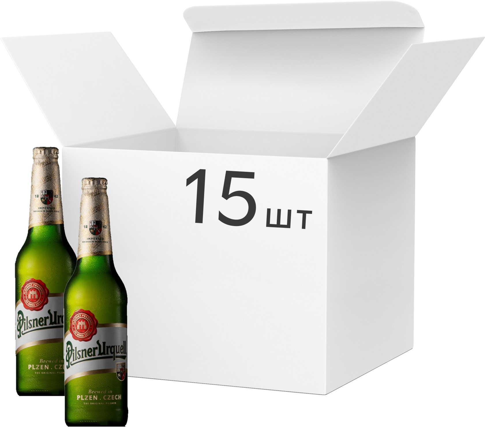 Подарочный набор, деревянный ящик с пивом, 14 бутылок