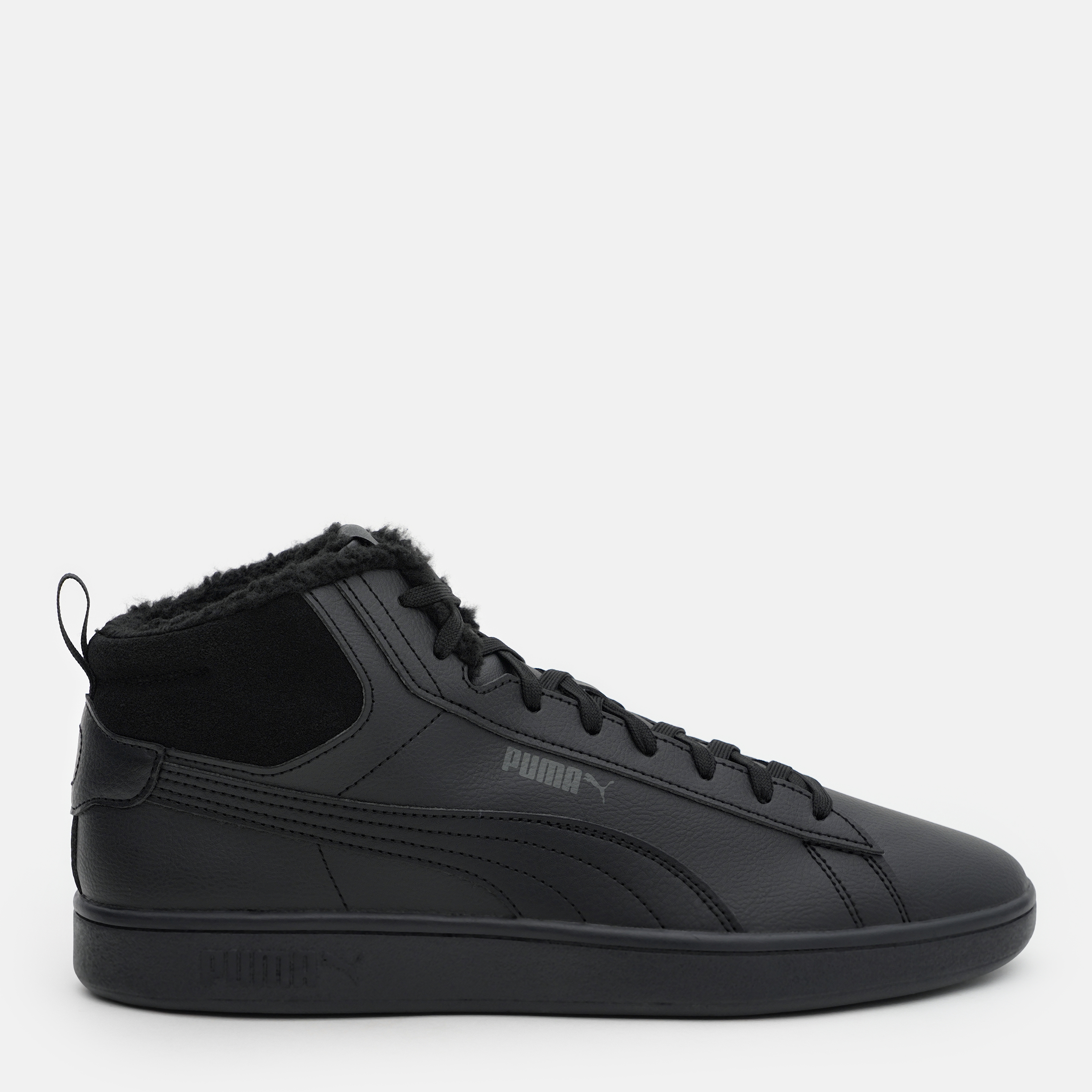 Акція на Чоловічі зимові черевики Puma Smash 3.0 Mid Wtr 39233501 41 (7.5UK) 26.5 см Puma Black-Shadow Gray від Rozetka