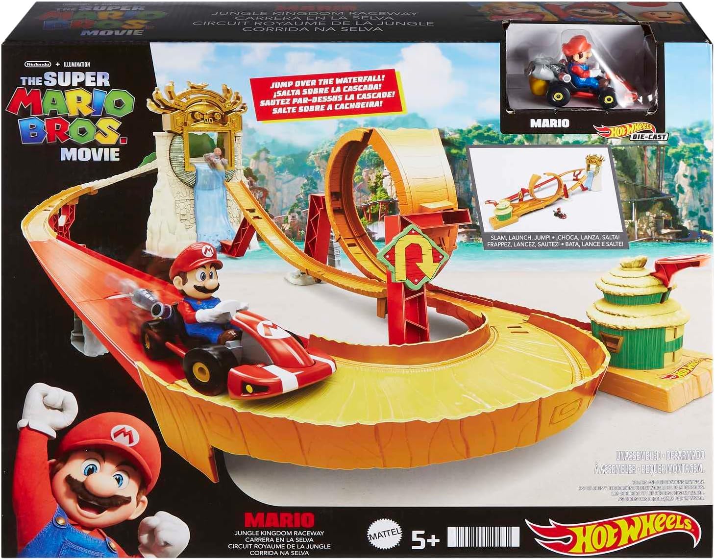 Трек Хот Вилс Супер Марио Гоночная трасса Hot Wheels Super Mario Bros Movie  Jungle Kingdom Raceway Track Set (HMK49) – фото, отзывы, характеристики в  интернет-магазине ROZETKA от продавца: Вuy here | Купить