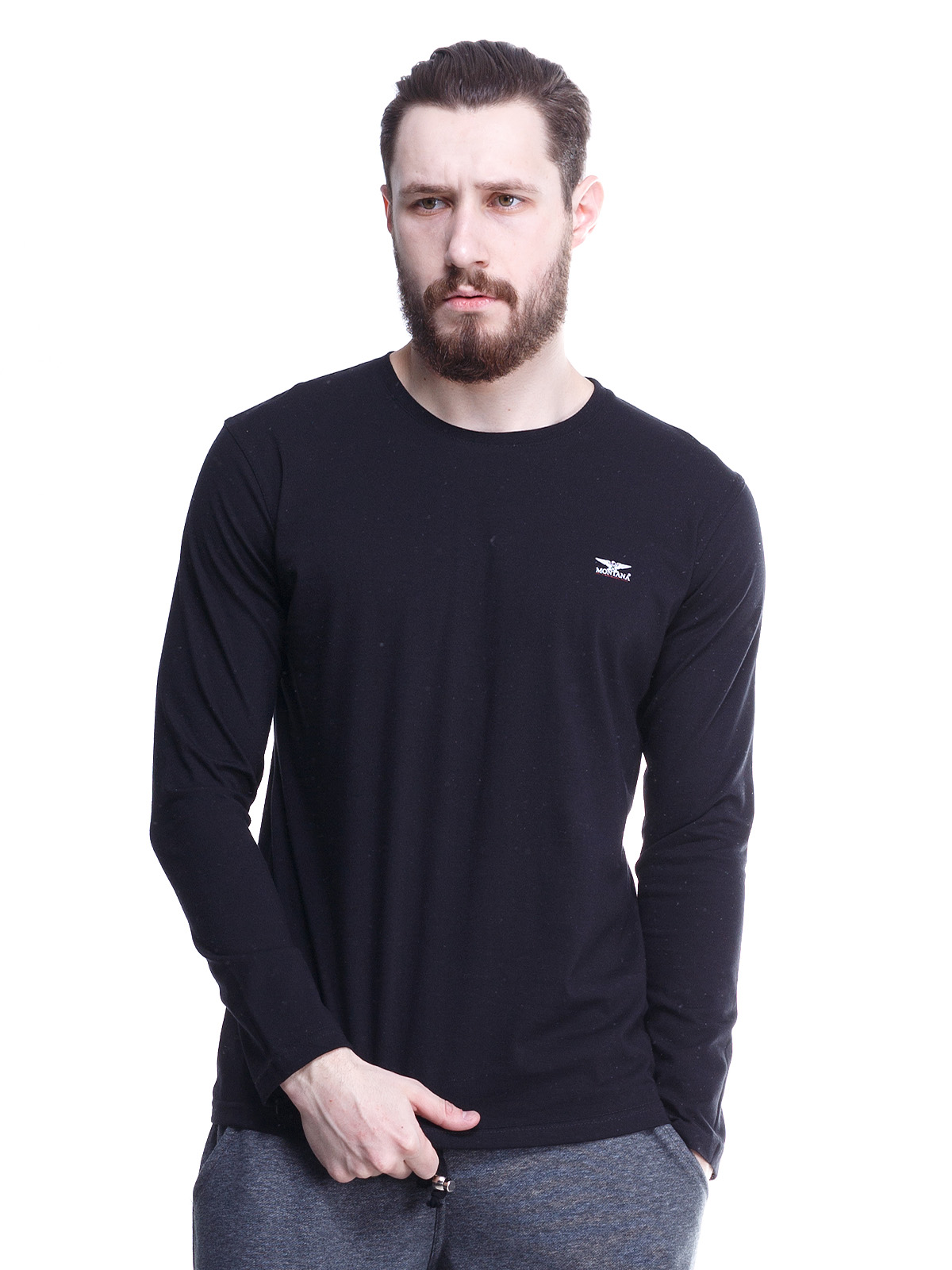 

Лонгслив Montana  Черный 21165 Black, Лонгслив Montana M Черный 21165 Black