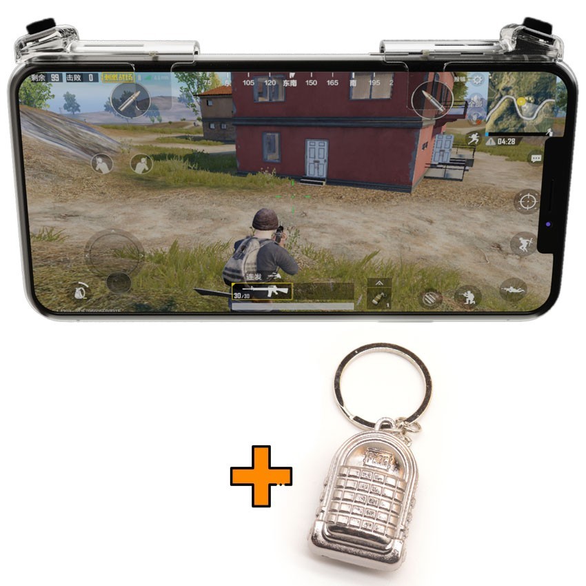 

Игровые контроллеры Marpiel HKII (геймпад триггеры курки для смартфона для PUBG) + брелок рюкзак 3 уровня