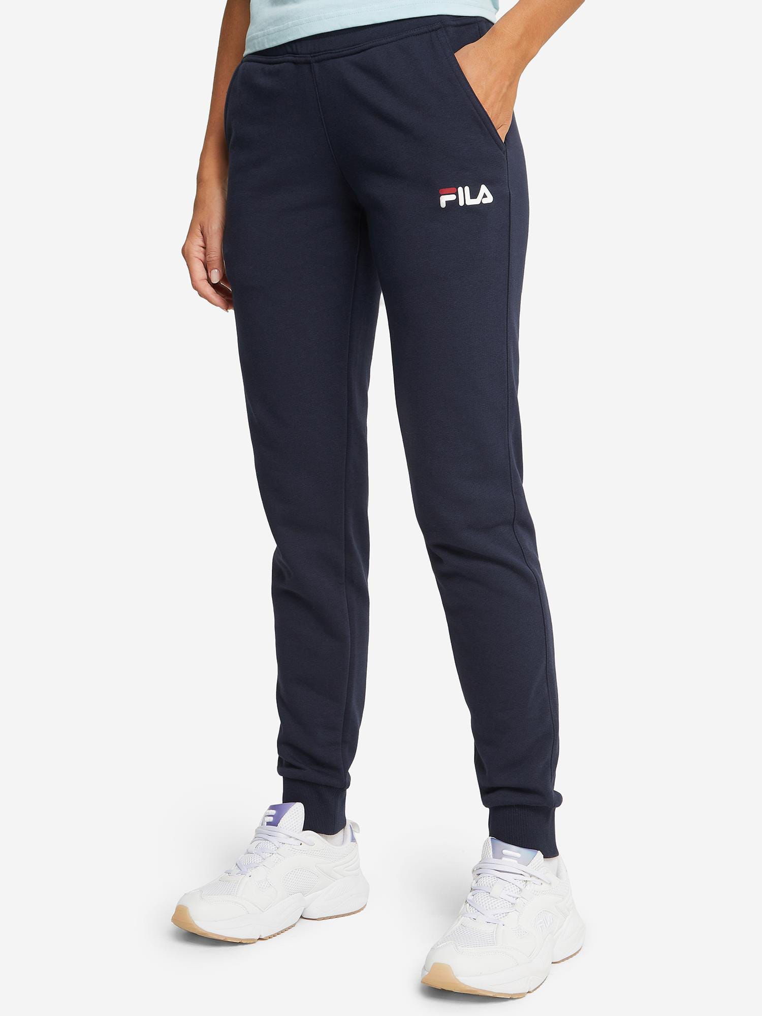 Акція на Спортивні штани жіночі Fila Essentials 125591-Z4 48 Темно-сині від Rozetka