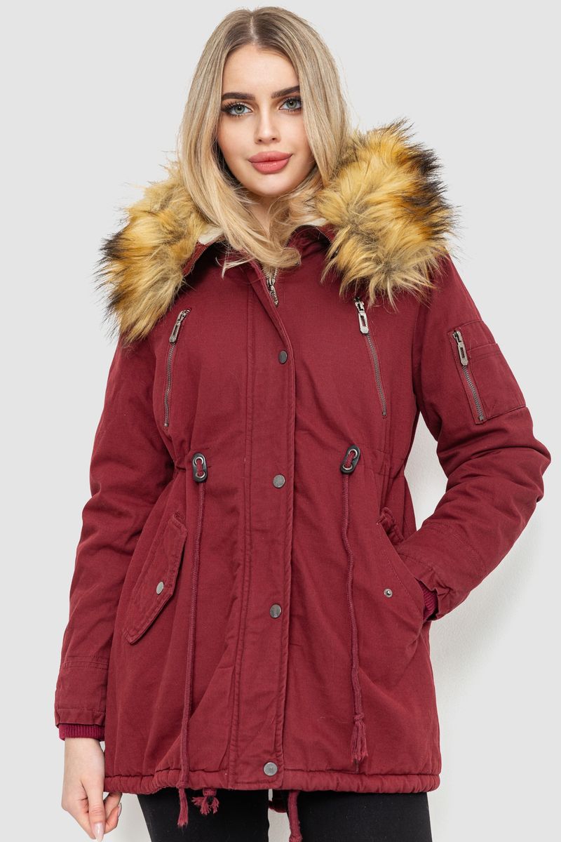 Парка женская зимняя, цвет бордовый, размер XXL FA_008956 от продавца ...