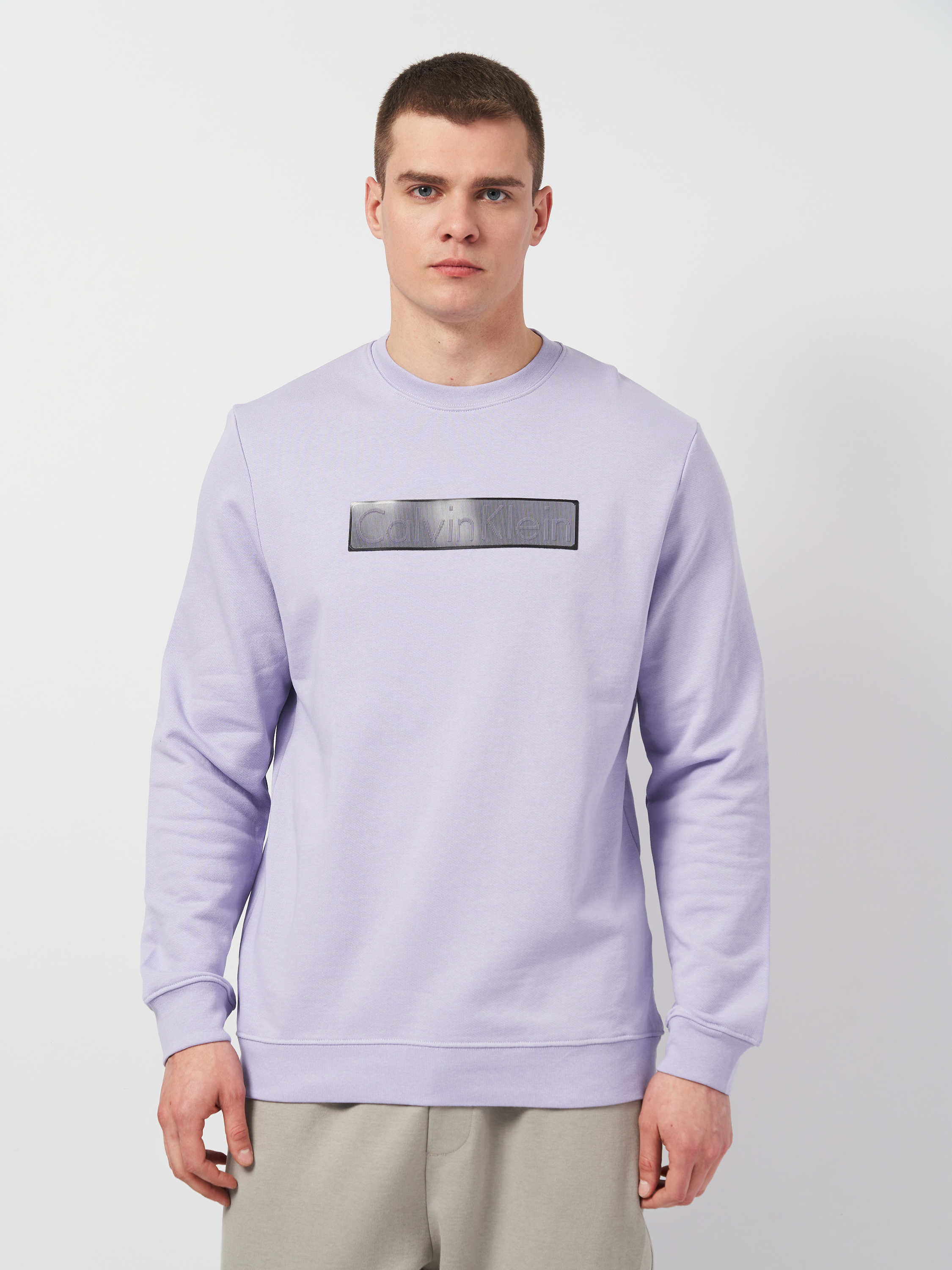 Акция на Світшот чоловічий Calvin Klein Jeans 11295.4 2XL (52) Фіолетовий от Rozetka