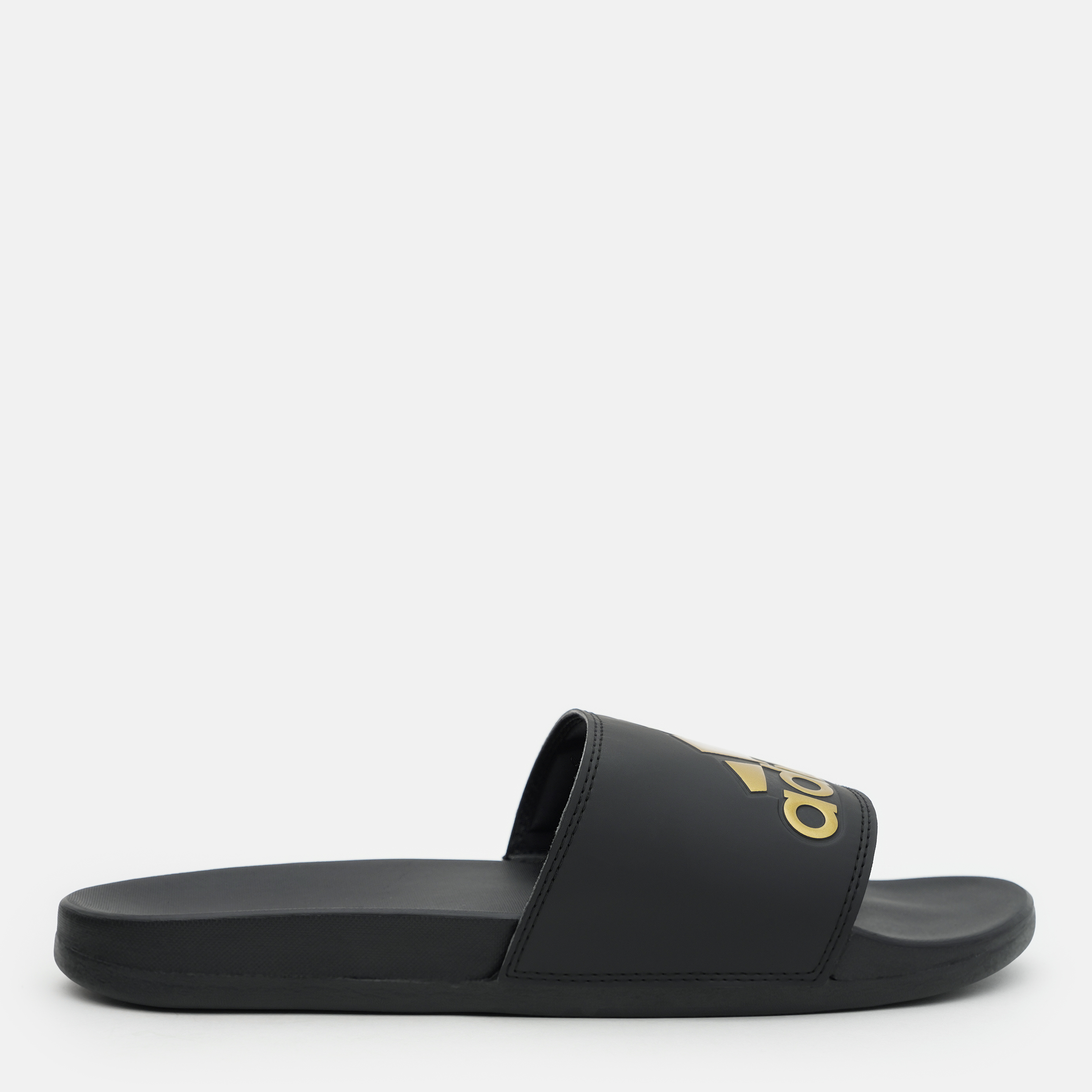 Акція на Чоловічі шльопанці для пляжу Adidas Adilette Comfort GY1946 46 (11UK) 29.5 см Cblack/Goldmt/Cblack від Rozetka