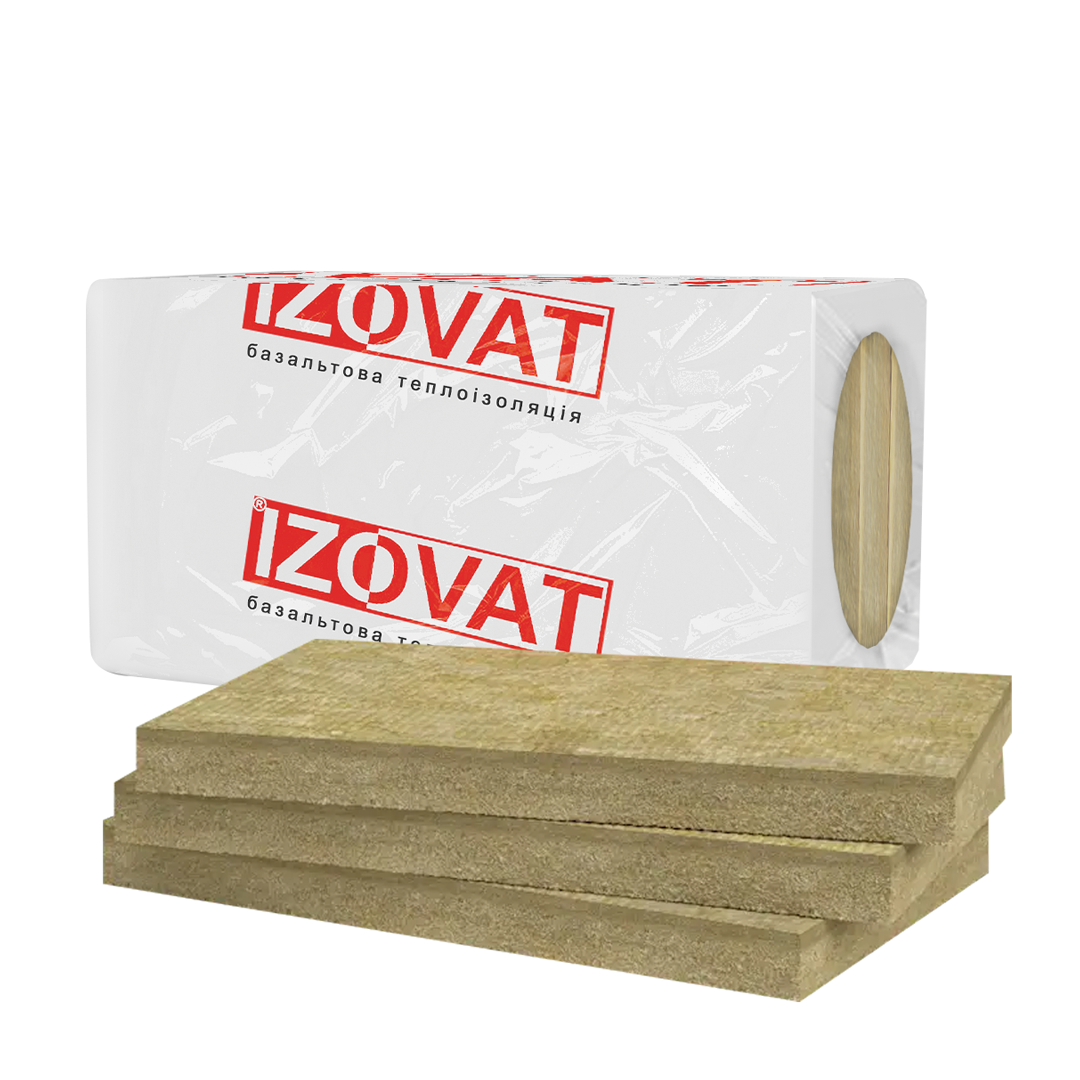 Базальтовая вата IZOVAT 50, плиты минераловатные, 100 мм, Арт:000056081 ...