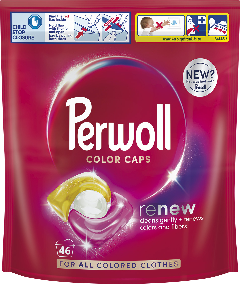Капсулы Perwoll для стирки цветных вещей 46 шт (9000101810417) – фото ...