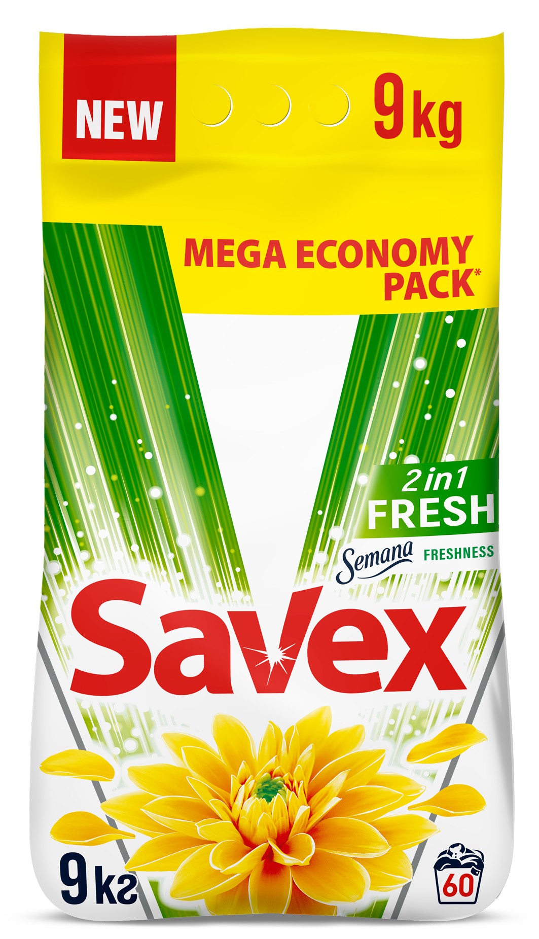 

Пральний порошок Savex Parfum Lock 2in1 Fresh 9 кг