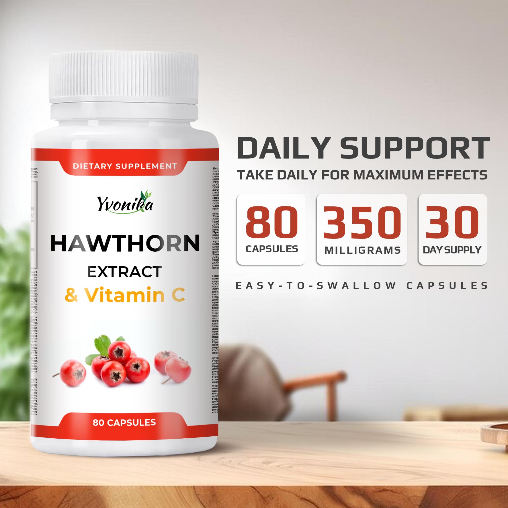 Экстракт Плодов Боярышника & Vitamin C 350 мг Hawthorn Berry Extract