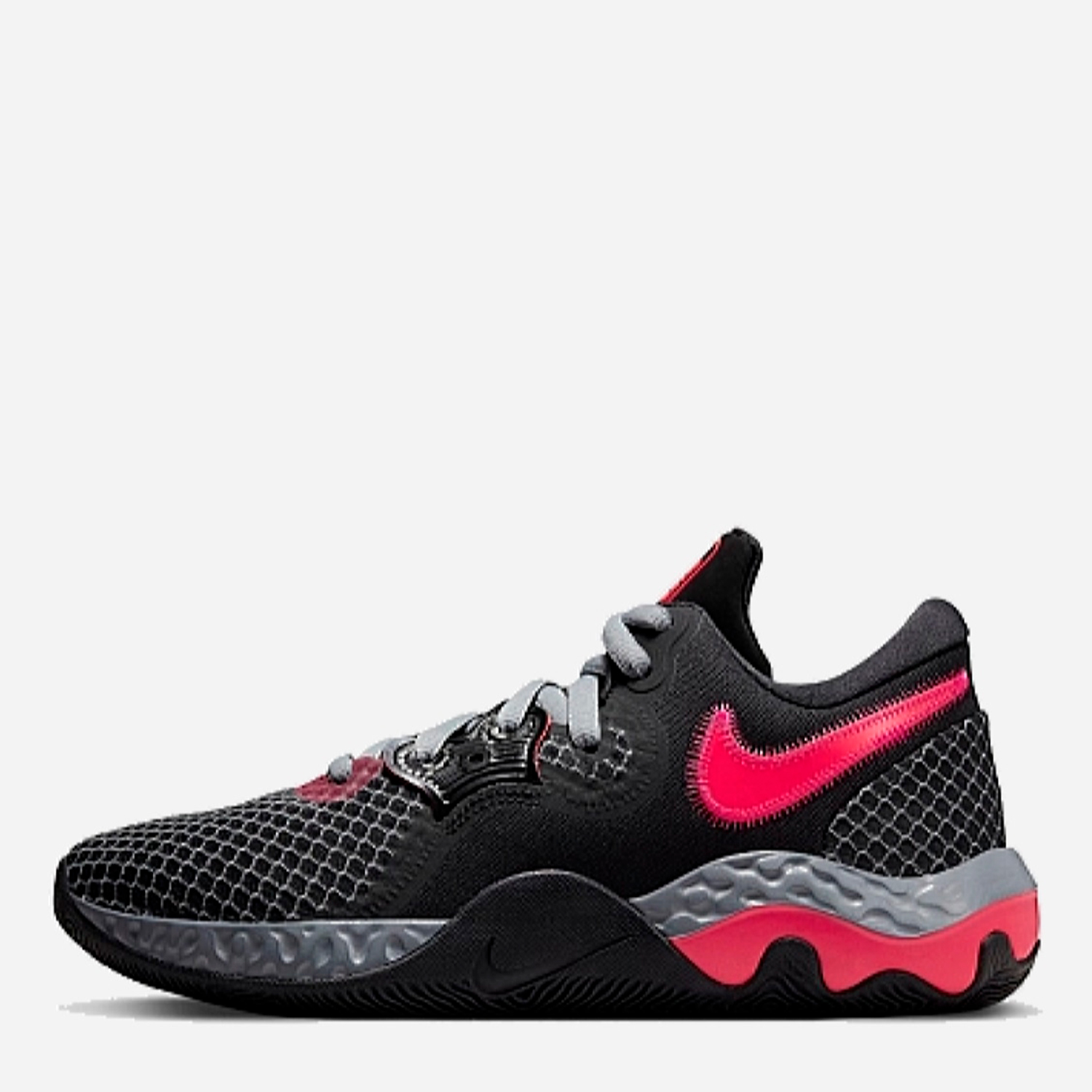 Акція на Чоловічі кросівки для баскетболу Nike Renew Elevate II CW3406-008 43 (9.5US) 27.5 см Black/Siren Red-Pink Prime-Cool Grey від Rozetka