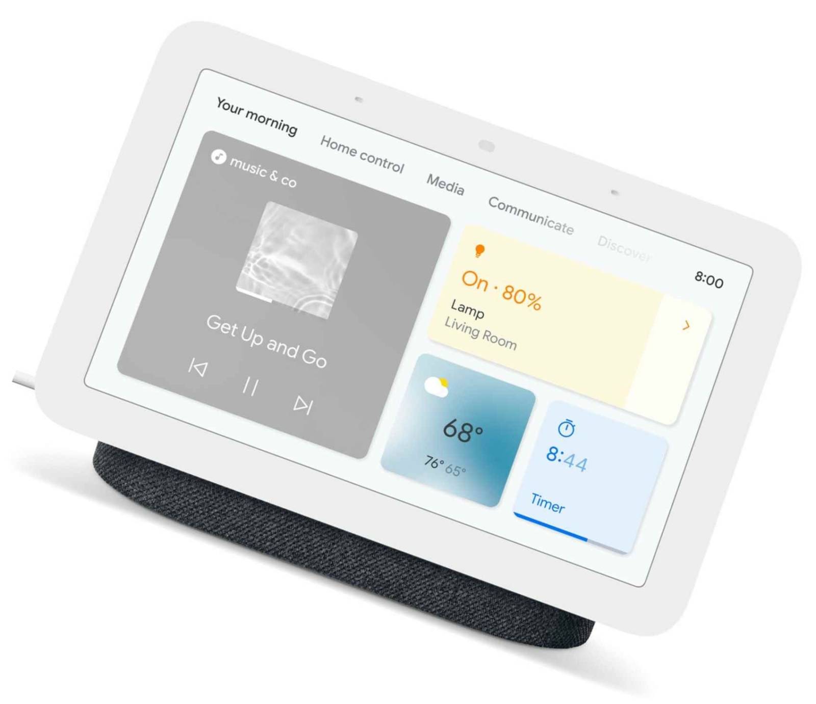 Система умный дом Google Nest Hub 2nd Generation (GA01892-US) Charcoal [EN]