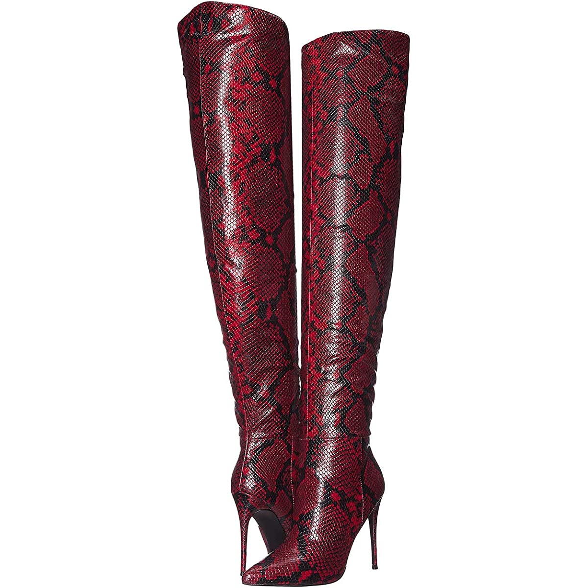 

Ботфорты женские Steve Madden Winnie Harlow x Steve Madden Harlow Over the Knee Boot Красный размер 36