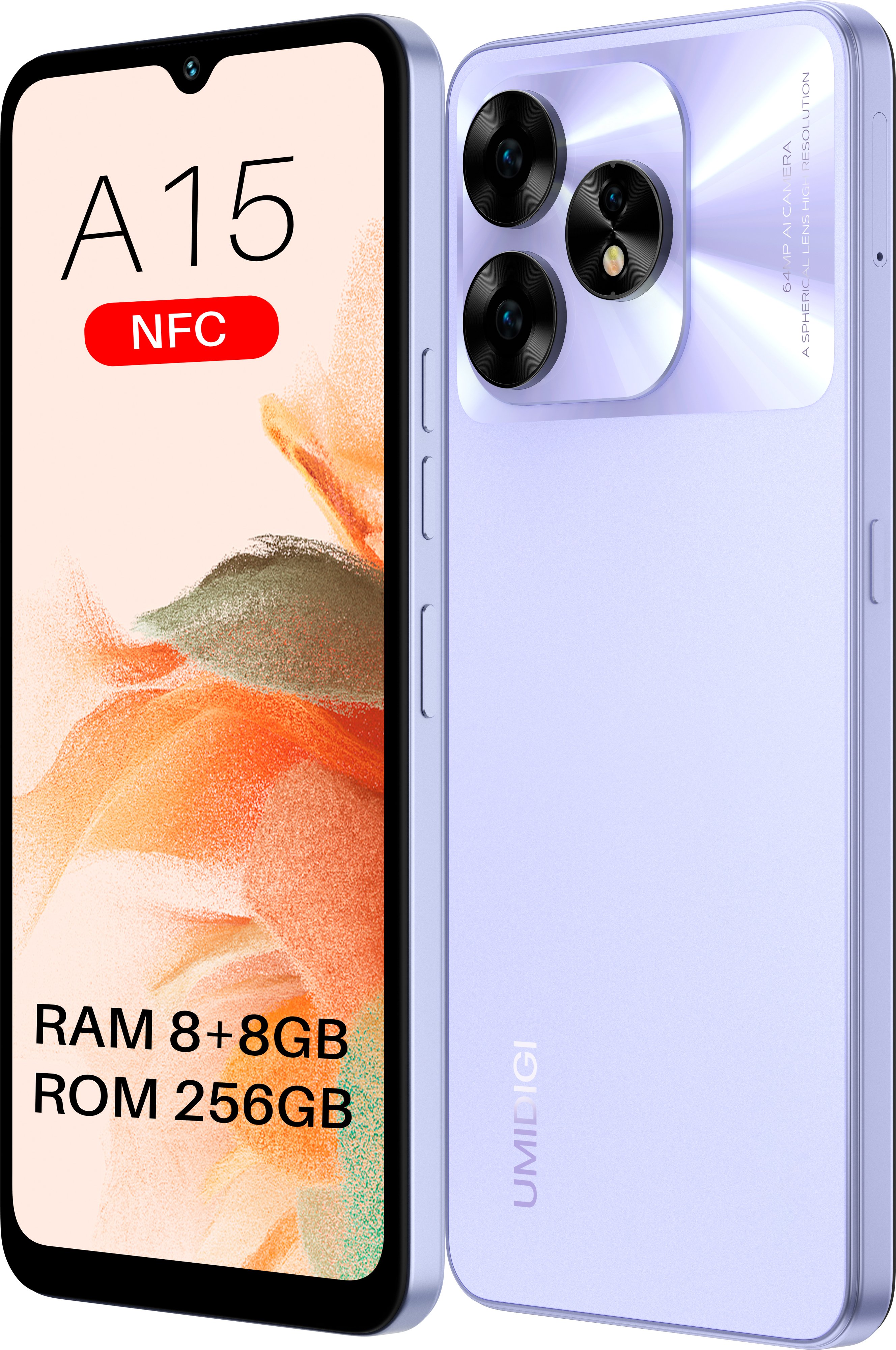 Мобильный телефон Umidigi A15 (MP33) 8/256GB Lavender Purple  (6973553523125) – фото, отзывы, характеристики в интернет-магазине ROZETKA  | Купить в Украине: Киеве, Харькове, Днепре, Одессе, Запорожье, Львове