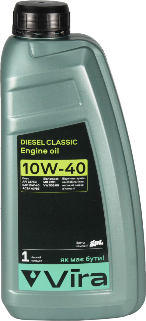 Моторное масло дизель 10W-40 (Vira) Diesel Classic A3/B3. CE/SG 1л ...