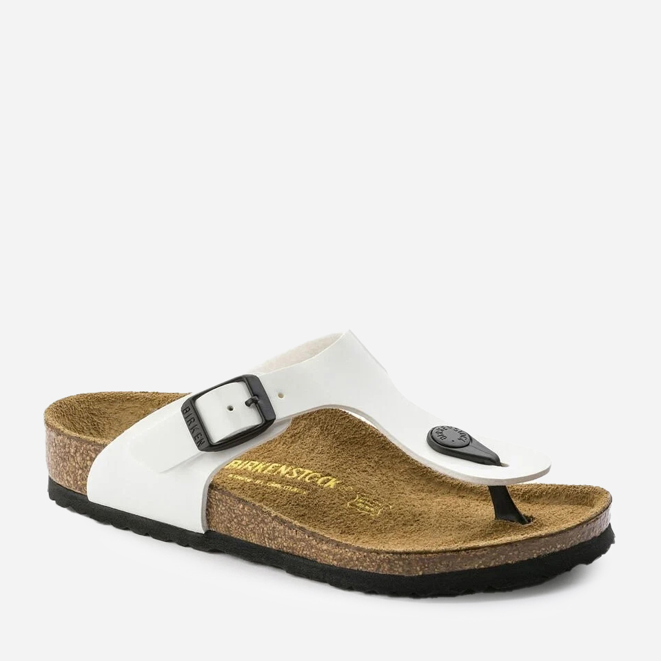 Акція на Жіночі в'єтнамки Birkenstock GIZEH Birko-Flor Narrow 36 Білі від Rozetka