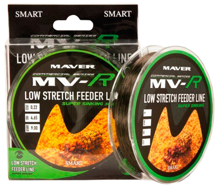 Леска Smart MV-R Low Stretch Feeder Line 300 м 0.22 мм 4.65 кг ...