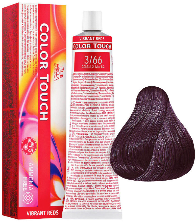 Краска для волос Wella Professionals Color Touch Vibrant Reds 3/66 Dark ...