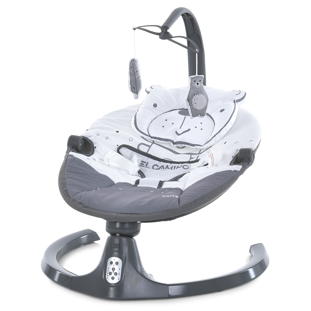 Укачивающий центр El Camino ME 1116 Cute Dark Gray с пультом управления ...