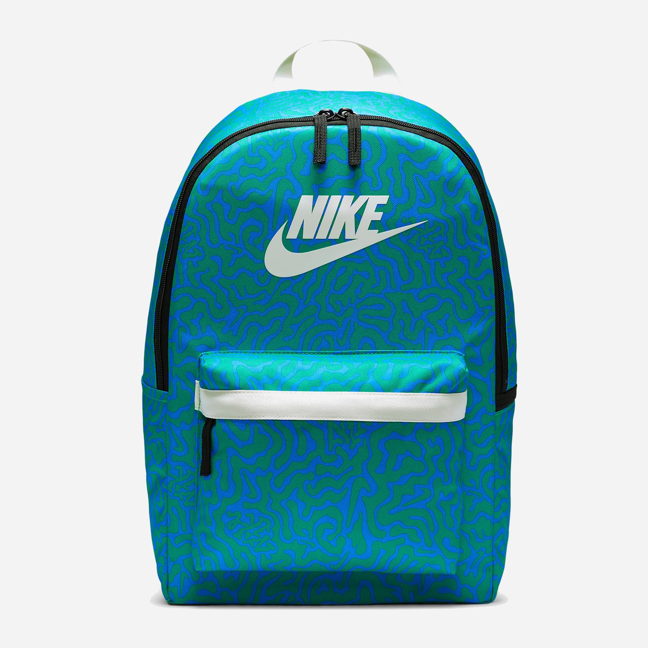 Акція на Рюкзак спортивний тканинний Nike HERITAGE BKPK FN0785-406 Синій/Зелений/Молочний від Rozetka