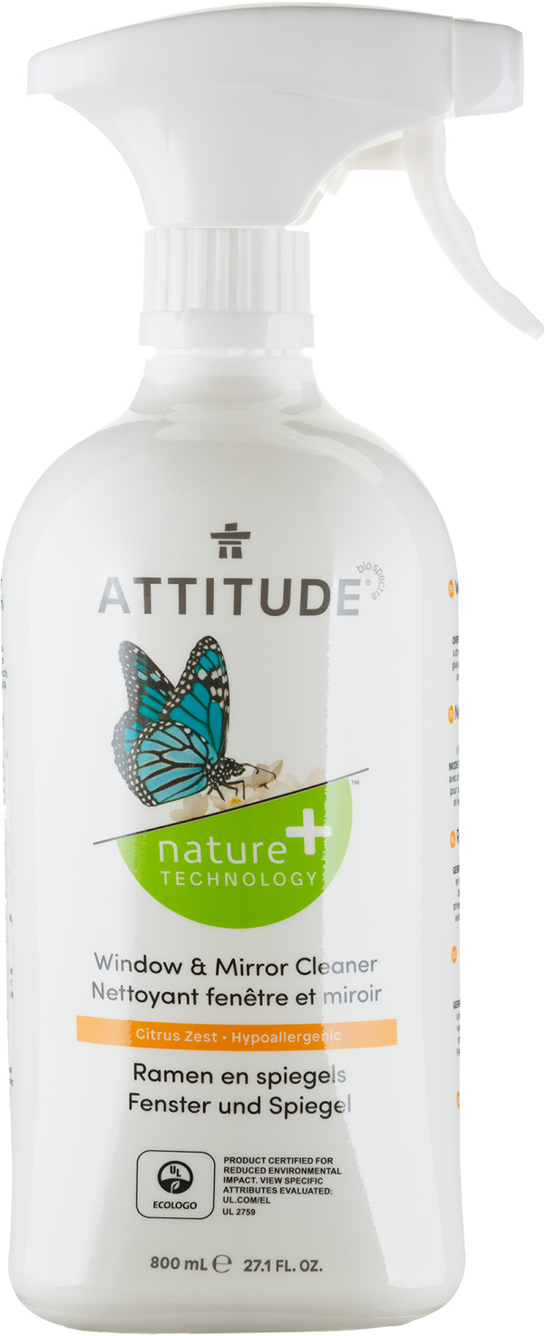 Средство для чистки окон и зеркал Attitude Nature + Technology 800 мл ...