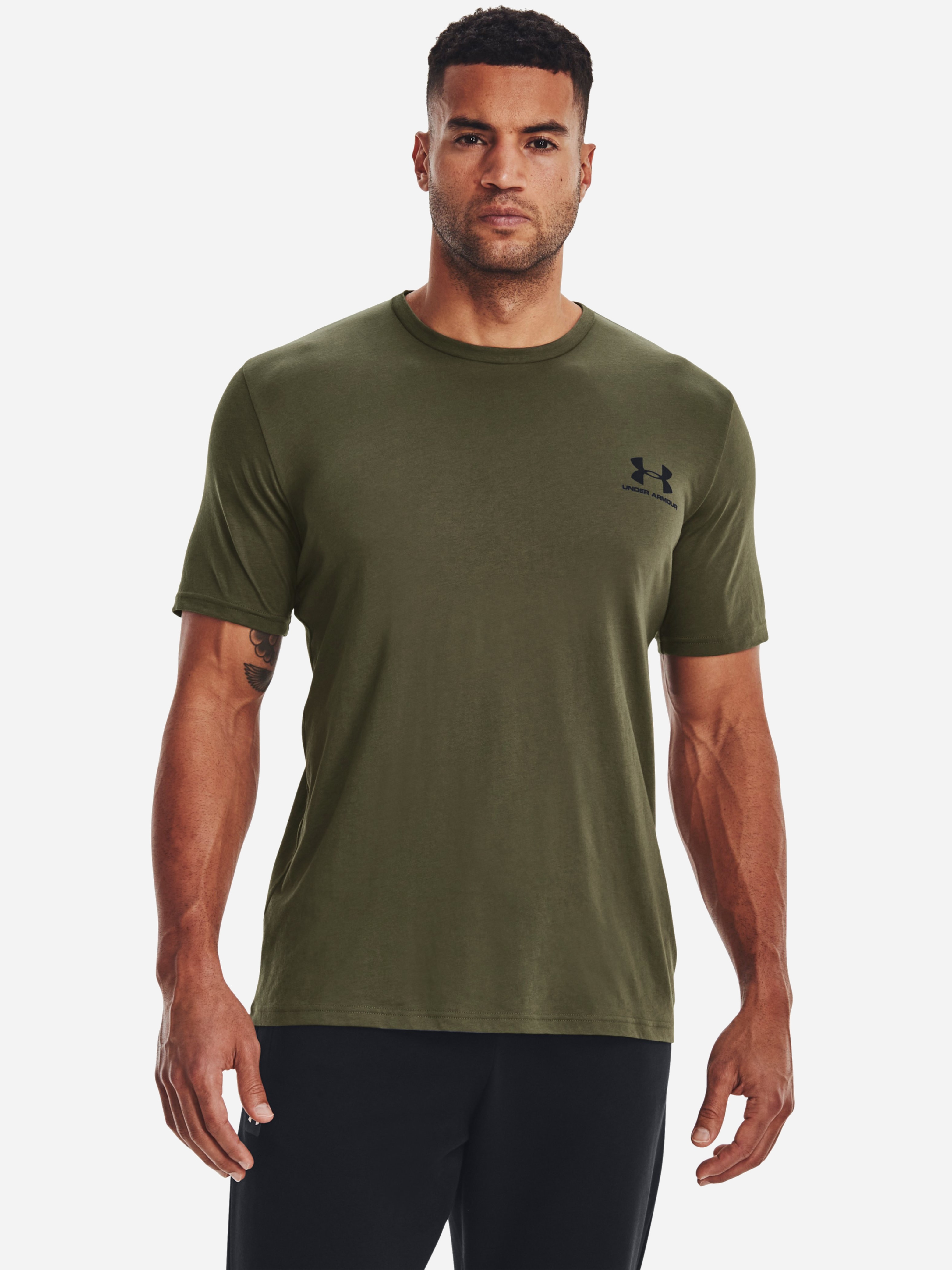 Акція на Футболка чоловіча Under Armour M Sportstyle Lc SS-grn 1326799-390 XL від Rozetka