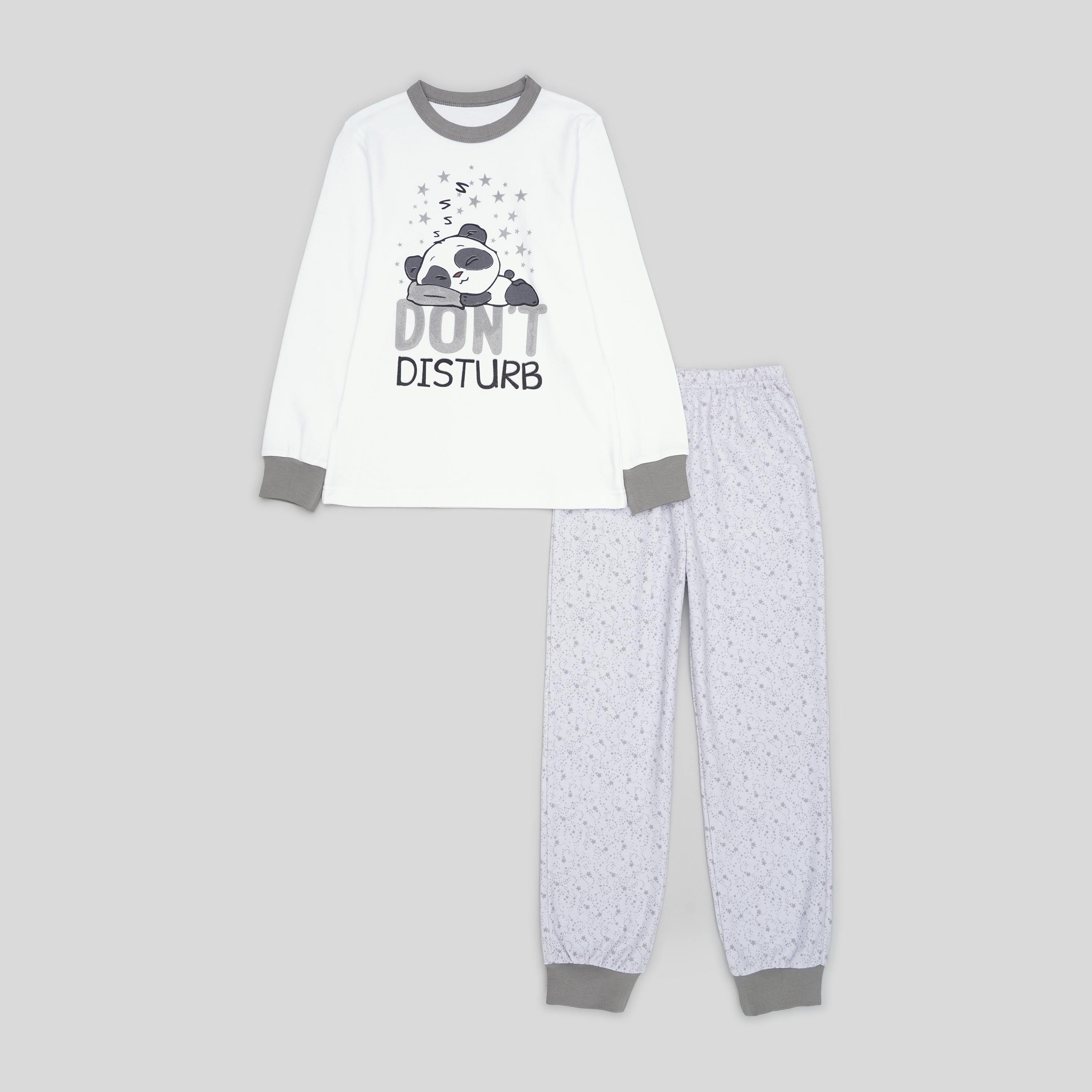 Акція на Дитяча піжама для хлопчика Evolution ПЖ-18 128 см Білий/Сірий від Rozetka