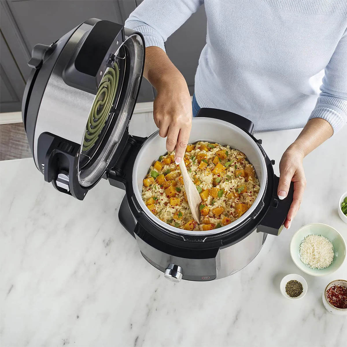 Мультиварка-скороварка Ninja Foodi MAX 15-in-1 Multi-Cooker with Smart Cook  System 7.5L OL750EU – фото, отзывы, характеристики в интернет-магазине  ROZETKA от продавца: WOWS | Купить в Украине: Киеве, Харькове, Днепре,  Одессе, Запорожье, Львове