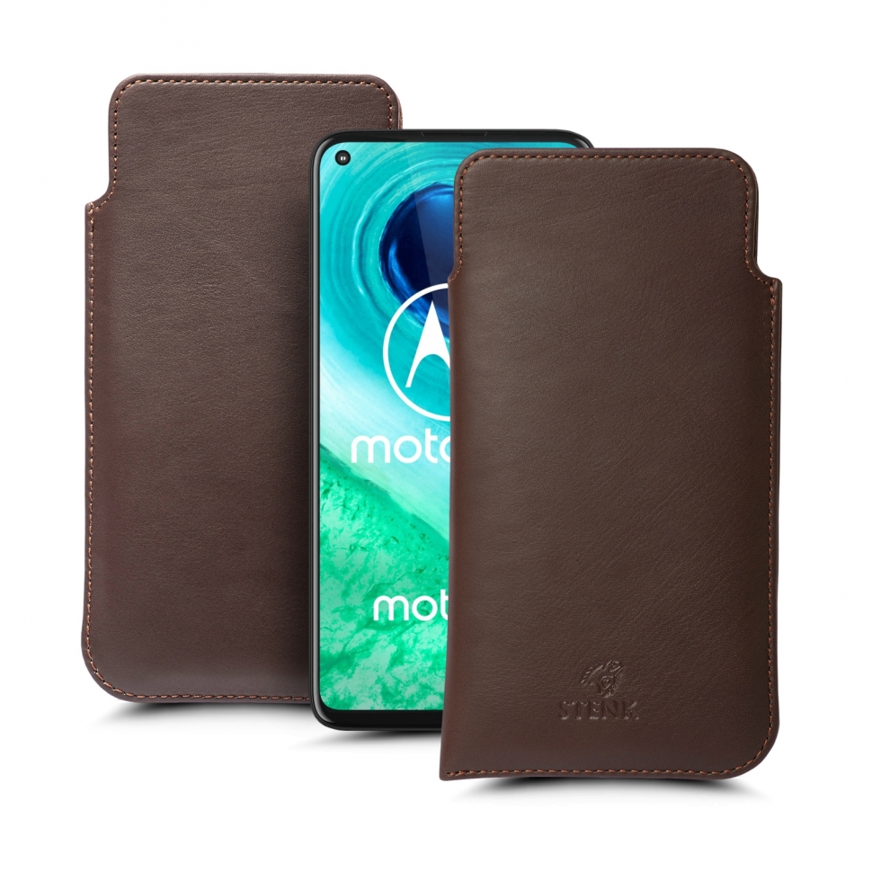 

Футляр Stenk Elegance для Motorola Moto G8 Коричневый