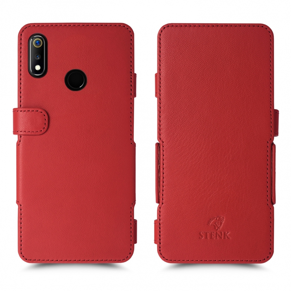 

Чехол книжка Stenk Prime для Realme 3 Красный
