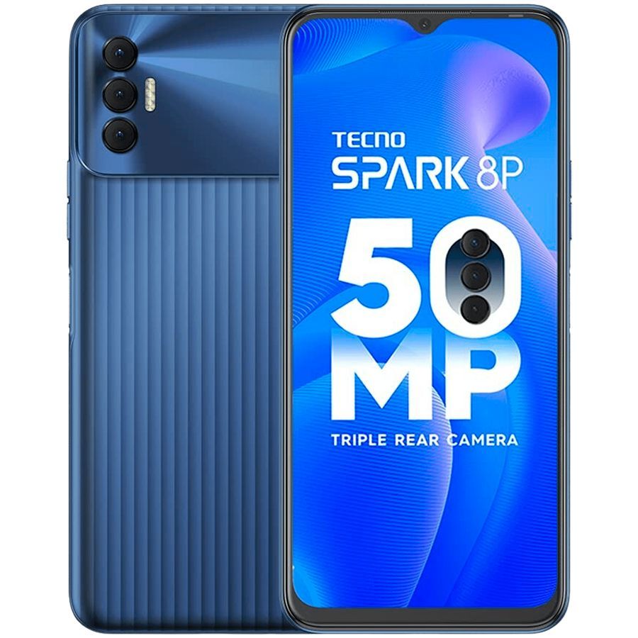 Смартфони TECNO Spark 8P 64 GB Atlantic Blue (Grade C) БУ – фото ...