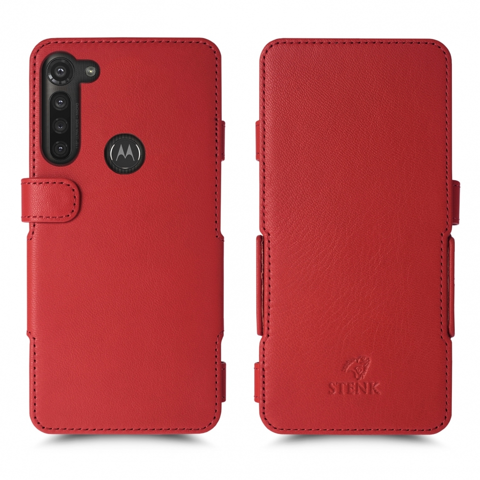 

Чехол книжка Stenk Prime для Motorola Moto G8 Power Красный